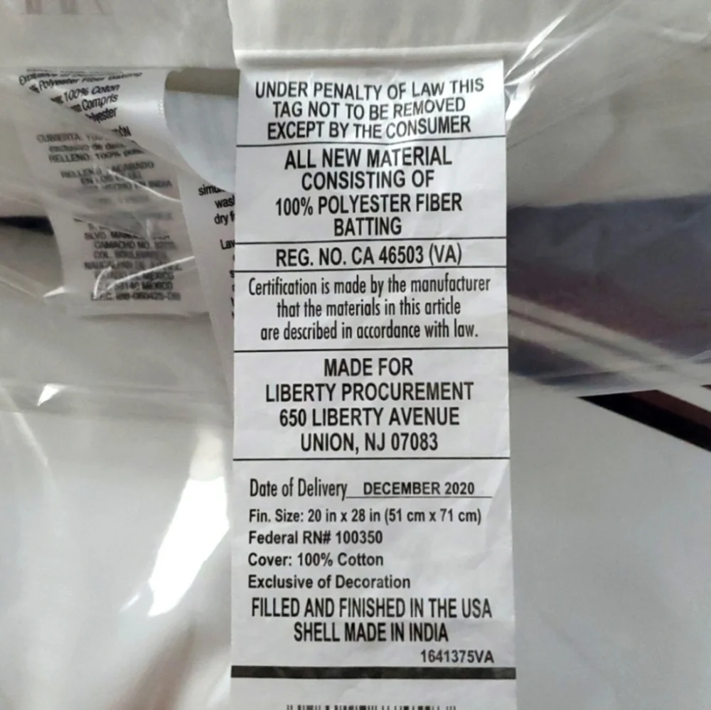 New Wamsutta Medium Support Standard/Queen Pillow - Classic White.